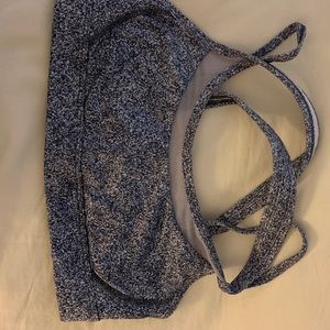 Grey speckled lululemon sports bra